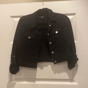 Black jean jacket. Size large